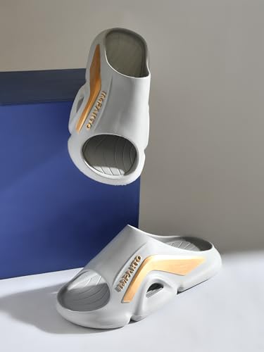 Image of Impakto Men EVA Flip Flops | Lightweight, Soft & Comfortable Slippers | Wide Toe Box, Airflow Ventilated Design, Anti-Skid & Water-Resistant, Indoor & Outdoor Chappal | Everyday Essentials