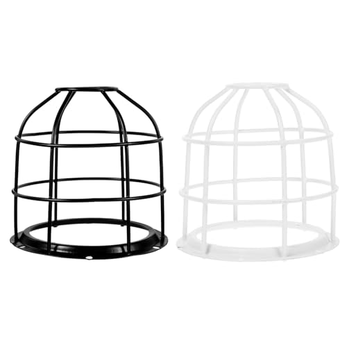 Abat-jour cage protection lampe en métal noir géométrique pour éclairage architectural moderne