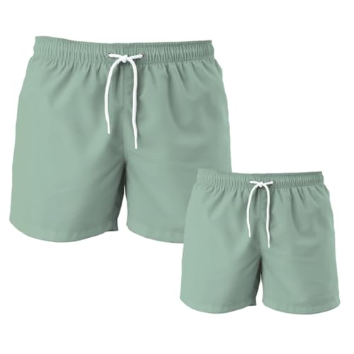 Father & Son Matching Swim Trunks, Matching Swim Shorts, Daddy and Son Matching Swim Shorts