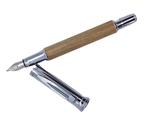 Bolígrafo de pluma OBERTHUR JASMIN Beige mango de madera - Caja de regalo Cover