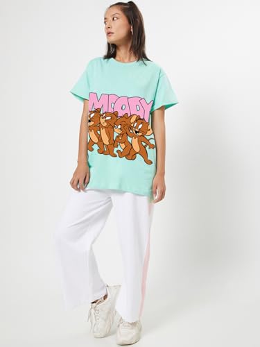 Image of Bewakoof Official Tom & Jerry Merchandise Women's Graphic Print Boyfriend Fit T-Shirt