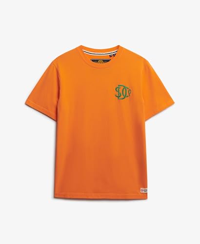Superdry SD&CO Neon Relaxed Tee T-Shirt, Firecracker Orange, M Men's