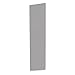Bradley - EPST-S1572-200 End Panel for Slope Top Locker 15x72 - Gray