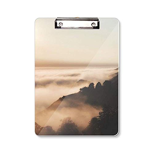 Porte-bloc A4 paysage brume de montagne pour organiser vos projets créatifs