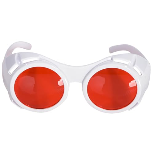 Chocolate Factory Hyper Vision Googles Television Room Glasses with Plastic Frames and Red Lenses Adult Halloween Costume Accessory - One Size Fit Most