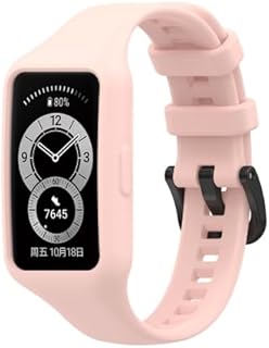 سوار سيليكون ناعم مع كفر حماية من V Volt متوافق مع ساعة هواوي باند 6 و وهونر باند 6– تصميم أنيق ومتين للاستخدام اليومي