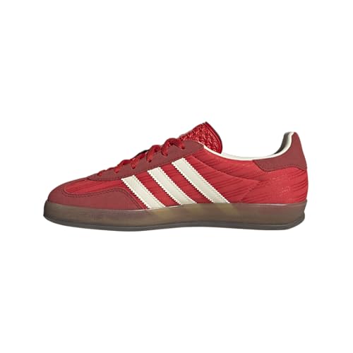 adidas RED/BETSCA/CREWHT Women's Gazelle Indoor W RedBetter Scarlet/Cream White 6 US, 6 Wide