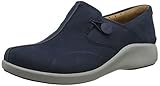 Leder Clarks Damen Un.Loop2 Walk Slipper, Blau (Navy Nubuck Navy Nubuck), 41 EU