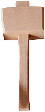 Wooden Mallet -Beechwood Woodworking Mallet with 4⅓ in Bora 1.9inx2.7in striking face,for Solid,Damage-Free Striking.
