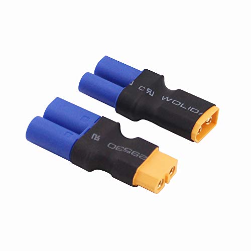 4pcs adaptadores sin cable XT60 a EC5 macho hembra miniatura 4
