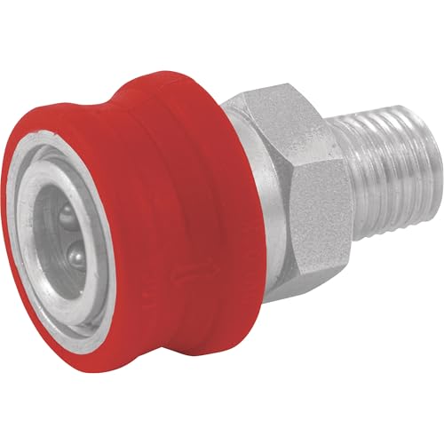 NorthStar Pressure Washer Insulated Quick-Connect Coupler - 1/4In. Npt-M, 5000 Psi, 12.0 Gpm, Stainless Steel, Model Number 2100386P