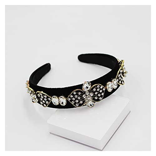 Pendientes barrocos de fiesta con cristales brillantes para mujer elegante