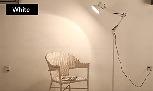 Luminária Piso 1,90m Articulada Chão Pedestal Coluna Refletor Led Abajur Spot Gimpo MT-930B Cor: BRA