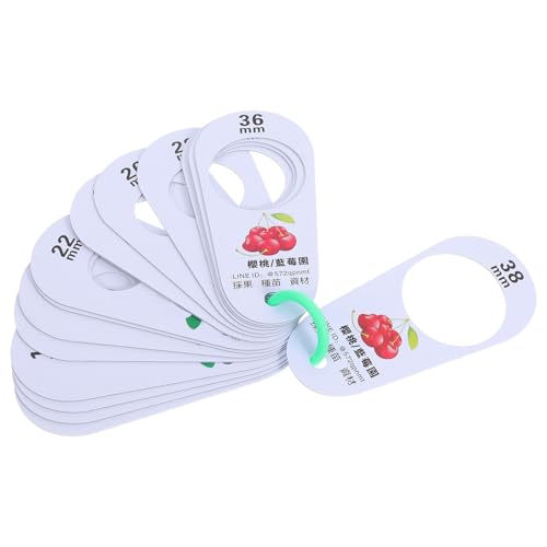 ノーブランド品 果径測定ゲージ フルーツ径定規 軽量耐久プラスチック製 チェリー ベリー用 正確な類向け農園市場用果実測定器