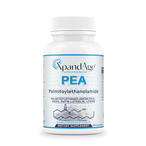 XpandAge Life Sciences Palmitoylethanolamide(micronized Pea) with Luteolin,Nadh,Rutin and Lysine for