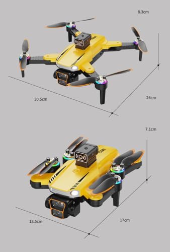 Image of 4k rEmOtE CoNtRoL DuAl cAmErA DrOnE 1080P Wi-fI SeLfIe gEsTuRe rC DrOnE WiTh oBsTaClE AvOiDaNcE BrUsHlEsS MoToR OnE KeY TaKe-oFf & lAnDiNg 4.5 iNcH LcD DiSpLaY (S23P)