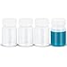 UMETASS 1.7oz/50ml Squeeze Bottles Wide Mouth Plastic Bottles with Lids, Graduated Food Grade PP Sample Containers for Water Sample Lab Reagent Pill Liquid Medicine Storage (Clear, 4 Pcs)