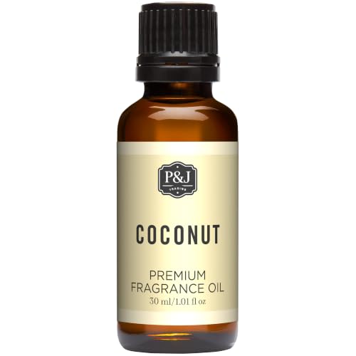P&J Trading - Coconut Scented Oil 30ml - Fragrance Oil for Candle Making, Soap Making, Diffuser Oil