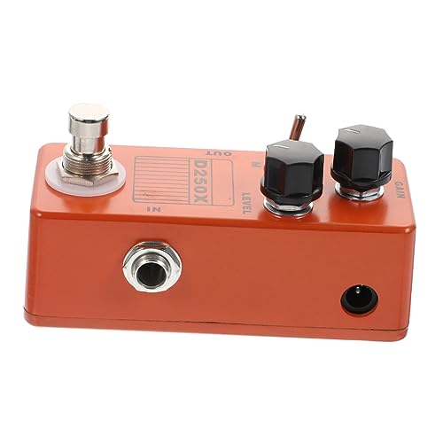 Pédale d'effet guitare D250x Mini Orange : contrôle optimal du gain pour basse