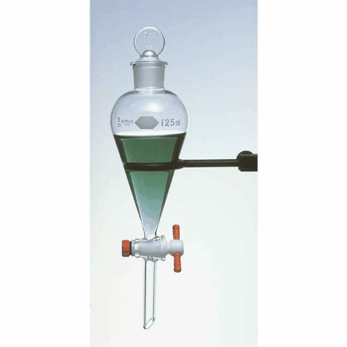 Separatory Funnels, Squibb, with PTFE Stopcock, 500ml - 29048F-500 - EACH