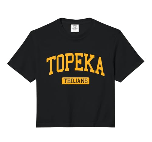 Topeka High School HS Topeka KS Varsity Sports Comfort Colors Crop Top