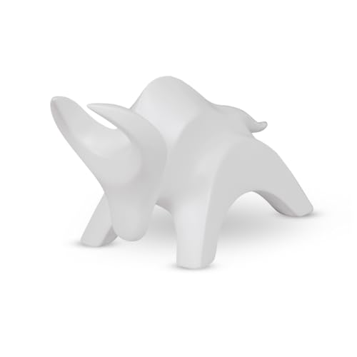 Image of Artarium Stylized Charging Bull Figurine Showpiece for Home Decor Sculpture Antique Design Home Decoration Hand Made Bull Statue (Stylized Charging Bull White)