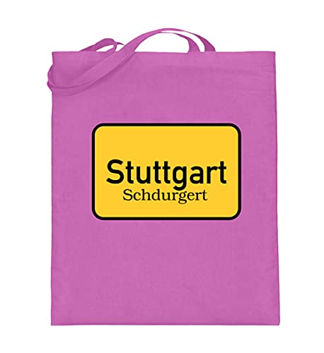 Sac en toile de jute Stuttgart rose bonbon grand format pour transporter vos affaires