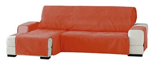 Chaise Longue Gauche Zoco Chenille Orange Éclatant 290 cm - 2