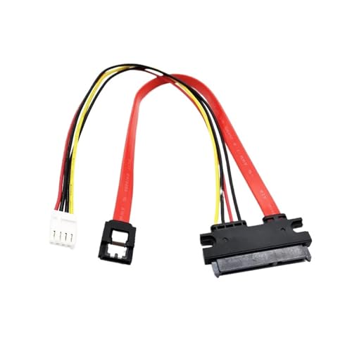 Cable de datos con conector SATA 22P a Power 4pin 0.29m
