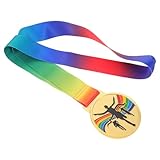 SUPVOX Medalla de Maratón de Aleación con Cuello Medallas Deportivas para Eventos y Carreras al Aire Libre Premio para Ganadores y Exhibición