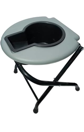 Image of Aamon Portable Lightweight & Folding Temporary Commode Toilet Seat for Adult & Seniors (Pack of 2)