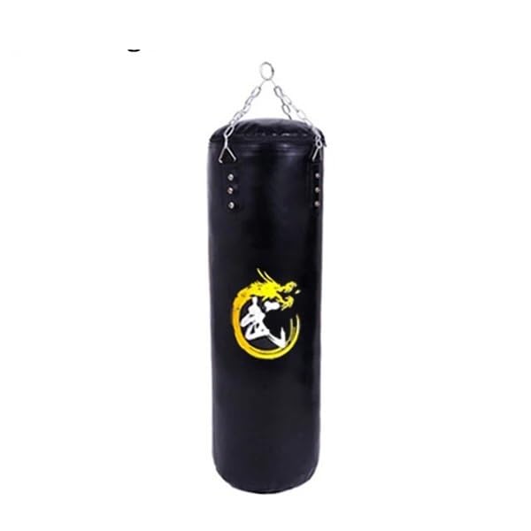 Sacco Boxe Sacco di Sabbia da Boxe Cavo in PU, Sacco, Fitness Sacco da Box(Black Lenth 120 cm)