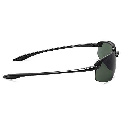 Image of JULI Sports Sunglasses for Men Women Tr90 Rimless Frame for Running Fishing Baseball Driving MJ8001