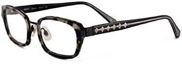 New Authentic Loree Rodkin Megan Titanium Eyeglasses in Onyx/Tort Made in Japan