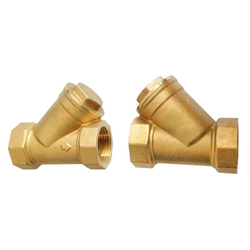Image of 3 /4 inch Female Y Shaped Brass Strainer Mesh Filter Valve