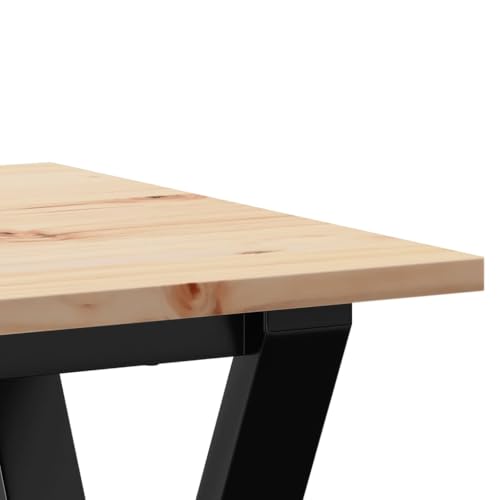 Table de cuisine rectangulaire avec plateau stable pour petits espaces - 8