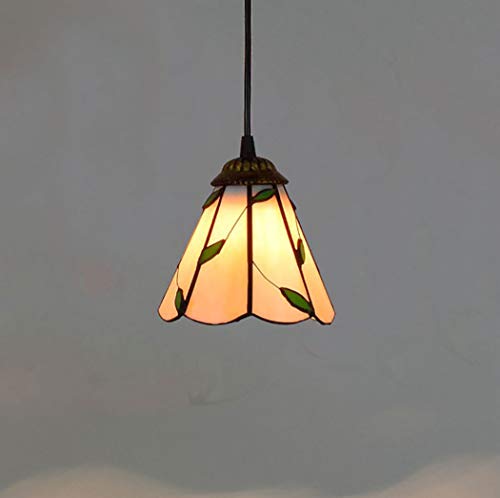 Suspension vintage en verre coloré pour illuminer une entrée sombre