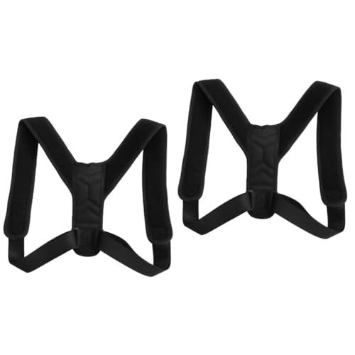 FOMIYES 2 Pcs Adjustable Brace Humpback Belt for Women Men Posture Device for Long Term Use