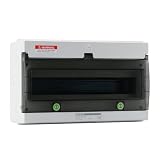 Offgridtec Cassetta di distribuzione con 18 moduli e guida DIN, IP66, resistente ai raggi UV e alla polvere, richiudibile a chiave, fino a 650 °C, per interni/esterni, industria e ricarica EV