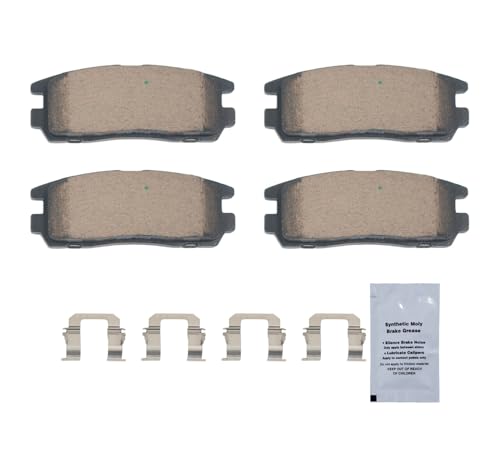 Image of HUSCH D580 Rear Ceramic Brake Pads Kit Fit For Acura SLX 1996-1999, For Honda Passport 1994-2002, For Isuzu VehiCROSS 1999-2001, For Trooper 1992-2002, For Rodeo Sport 2001-2003, For Rodeo 1994-2004