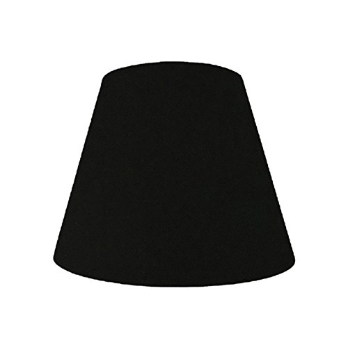 ランプ・シェード(lamp-shade) キャッチ式 交換用ランプシェード 綿布 ブラック 直径28cm K-28170