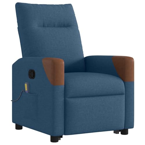 Tidyard Massagesessel mit Aufstehhilfe Blau Stoff, Armlehnensessel Relaxsessel TV-Sessel Fernsehsessel für Wohnzimmer Schlafzimmer3324020 – Bild 4