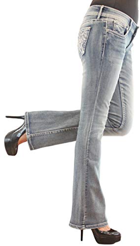 Project Indigo Women Jean Missy Crystal Embellishment Boot Cut PJM1664