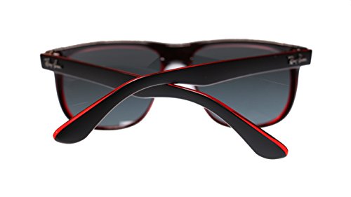 Ray-Ban Highstreet Mens Sunglasses RB4147 617187 Top Matte Black On Red 60mm + BUNDLE with Designer iWear Care Kit4