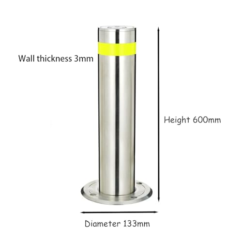 Bolardo de acero inoxidable reflectante para seguridad vial miniatura 3