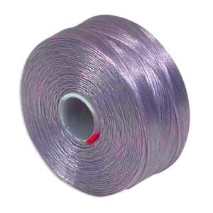 S-Lon (Superlon) Nylon Beading Thread - Size D - TEX45-78 Yards - Lavender