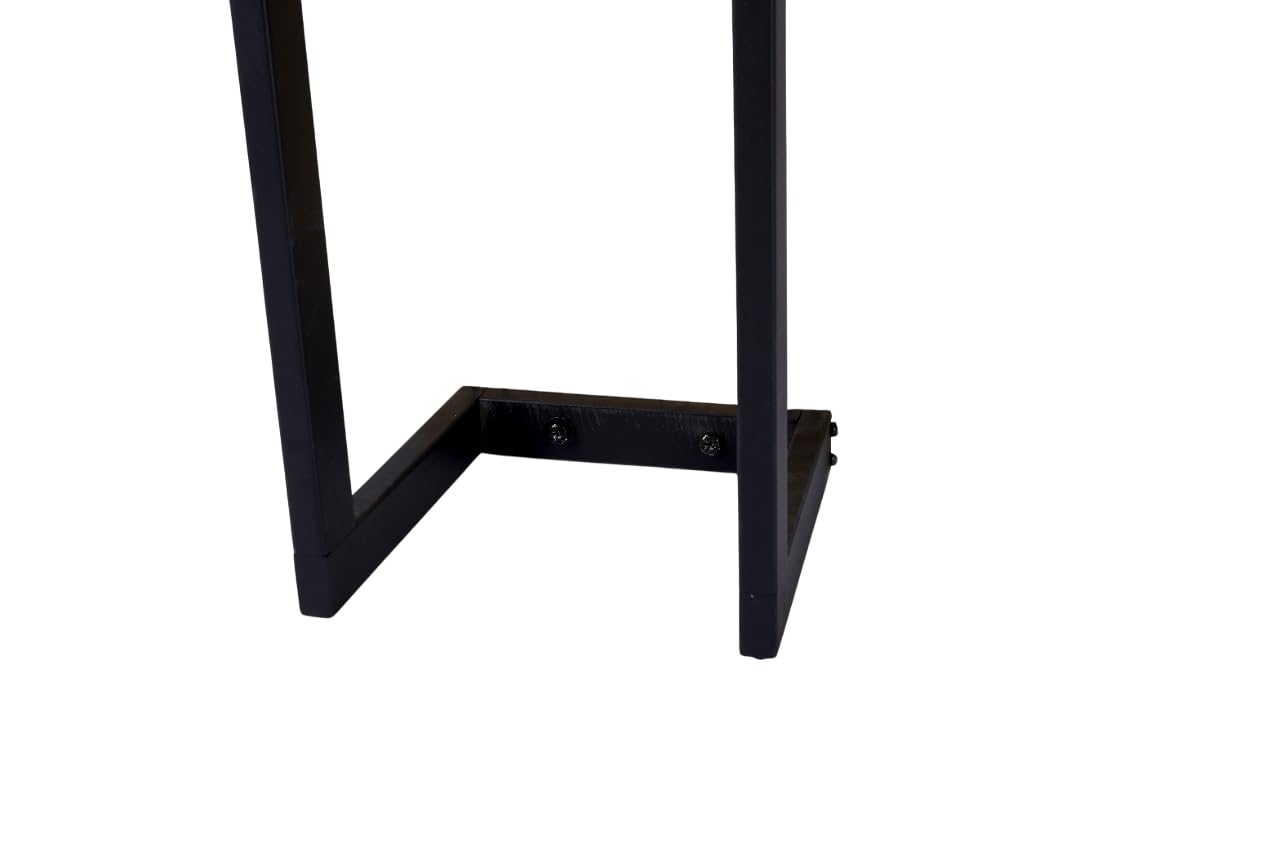 Kaminholzregal wandmodell hängend + Tragetasche - Innen und Außen - Feuerholzregal - Brennholzregal - Holzaufbewahrung - Metall (25x25x196cm)