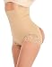 Lelinta Women's Butt Lifter Shaper Seamless Tummy Control Hi-waist Thigh Slimmer,Apricot-1,S(Fit For Waist:19.7"-26.8")
