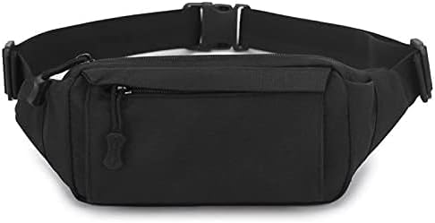 Huntvp Riñonera táctica pequeña militar WR de nailon para uso diario, correr, viajes, senderismo, escalada (negro)