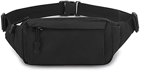 Sac banane tactique noir Huntvp en nylon WR au format Small pour le quotidien